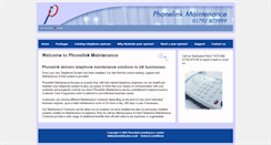 Desktop Screenshot of phonelinkmaintenance.co.uk